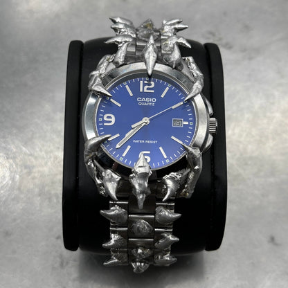 Soldered blue dial watch 26