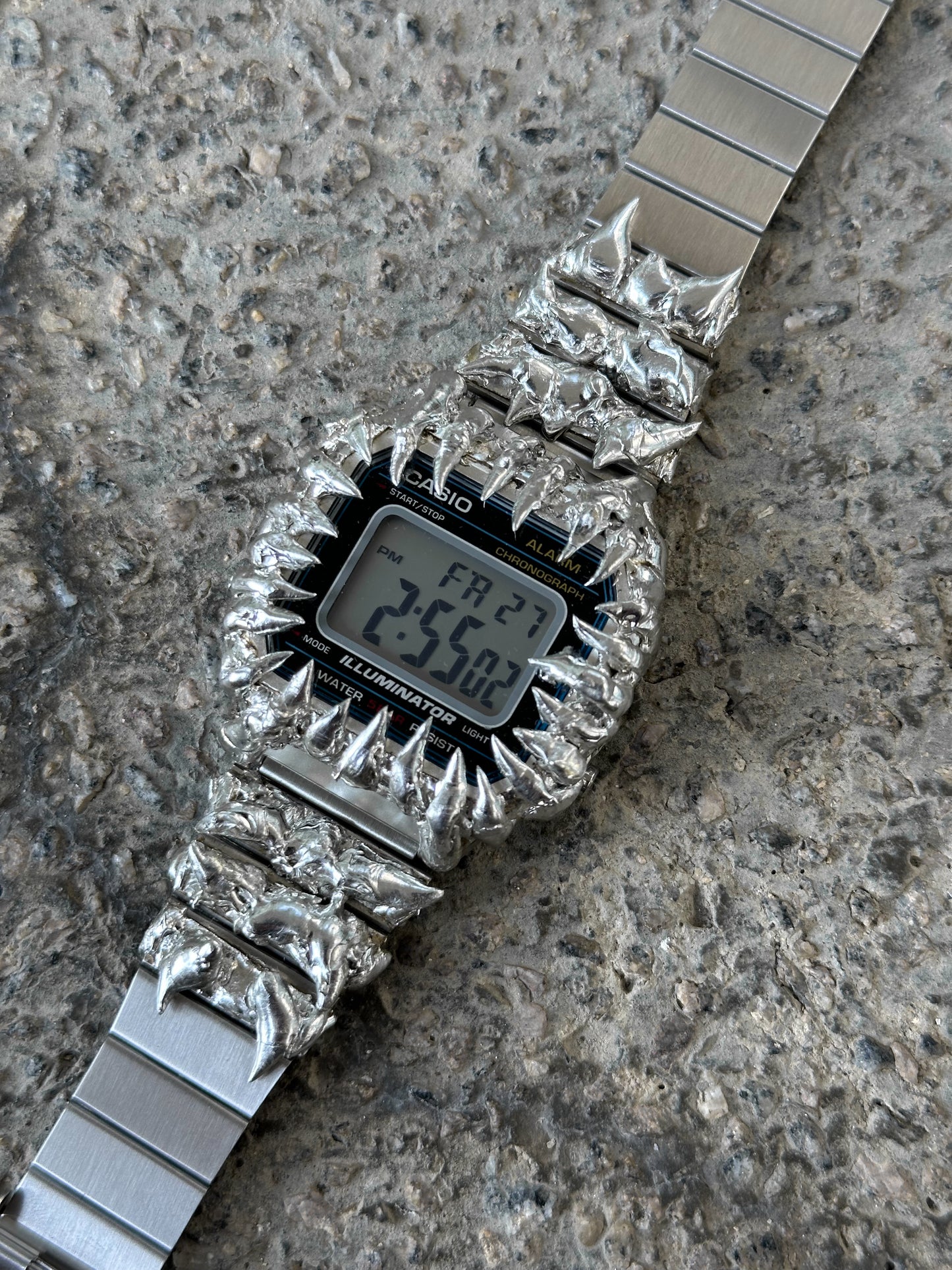 Soldered digital watch 18