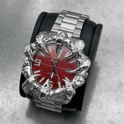 Sokdered red dial watch 21