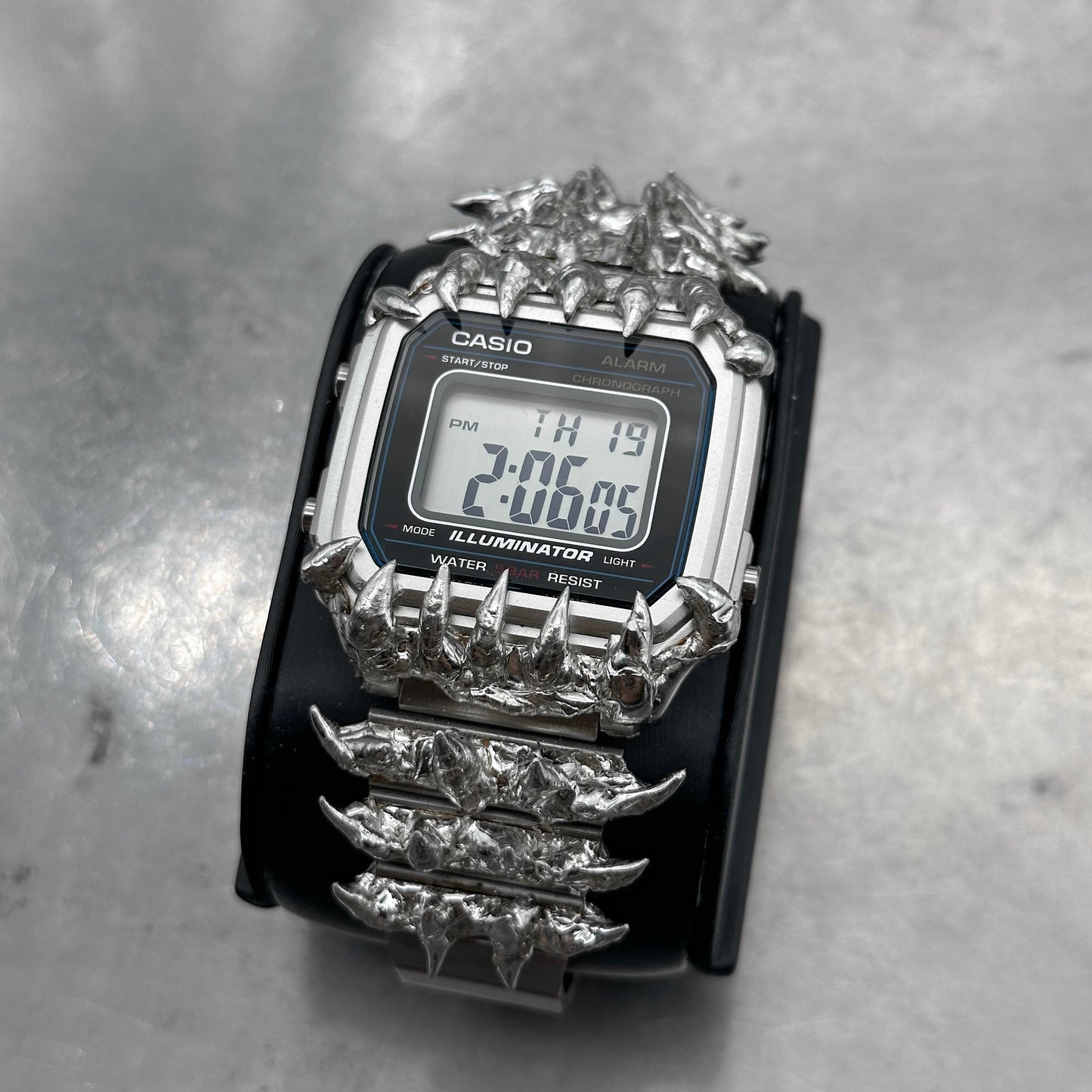 Soldered digital watch 16