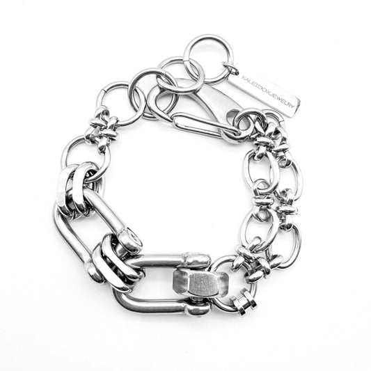 Two shackle bracelet