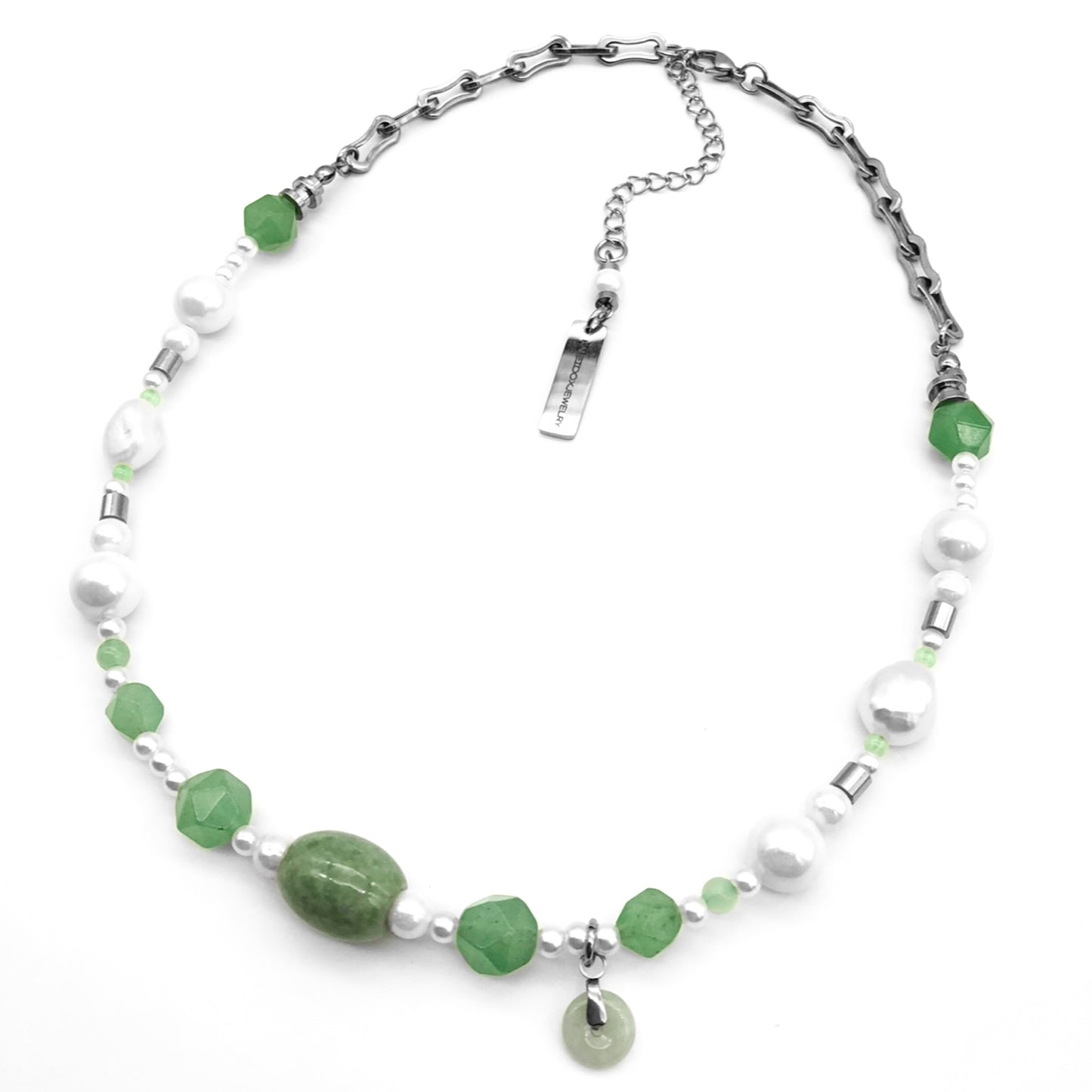 Jade & little jade pendant necklace