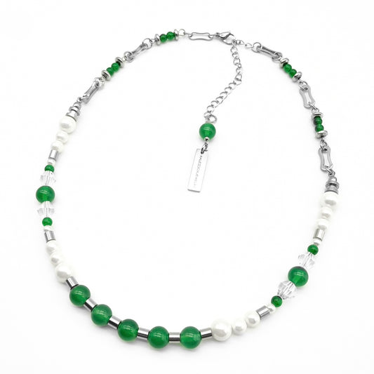 Green apple beads necklace