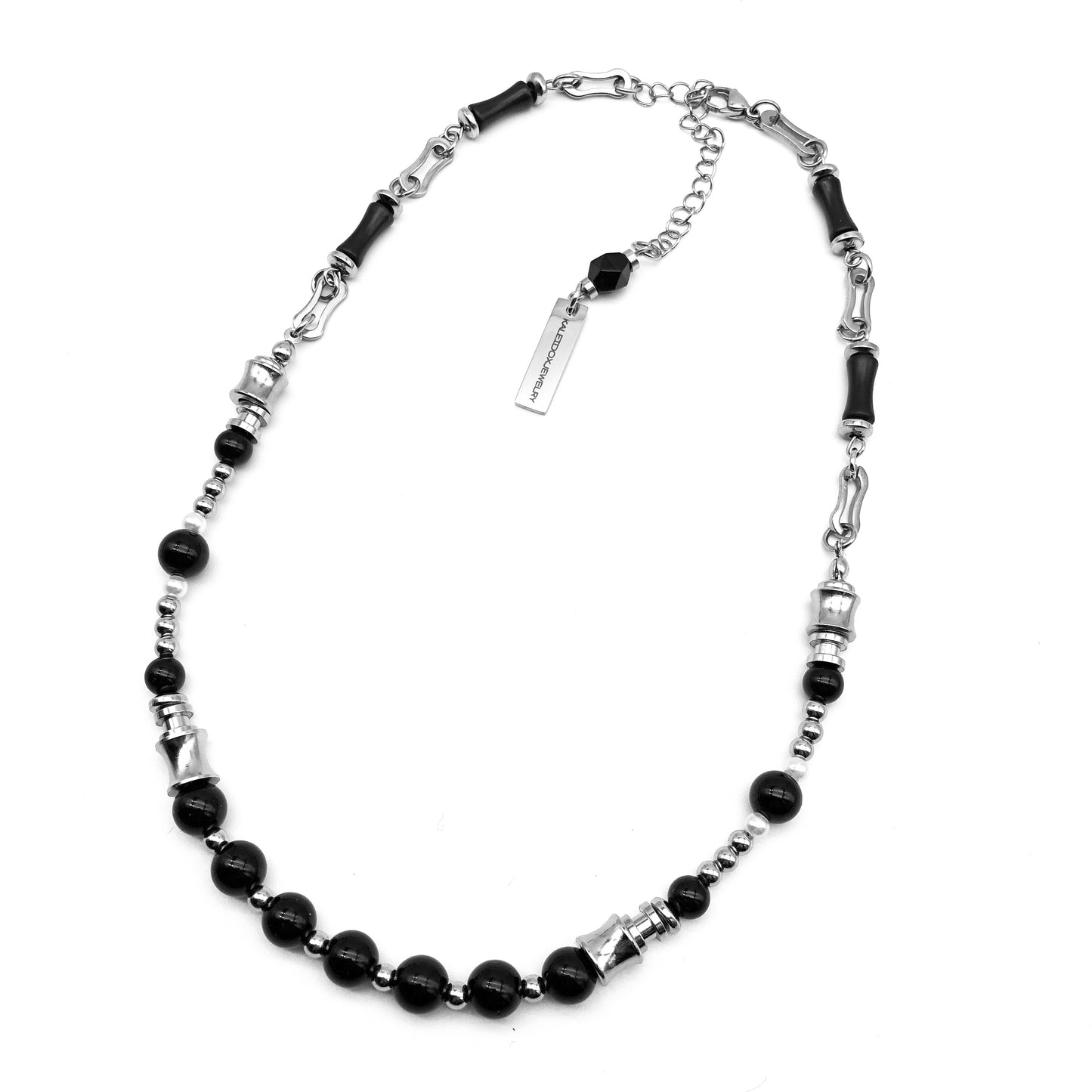 Black beads necklace