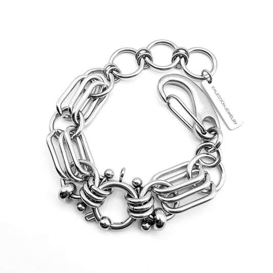 Spring ring clasp bracelet