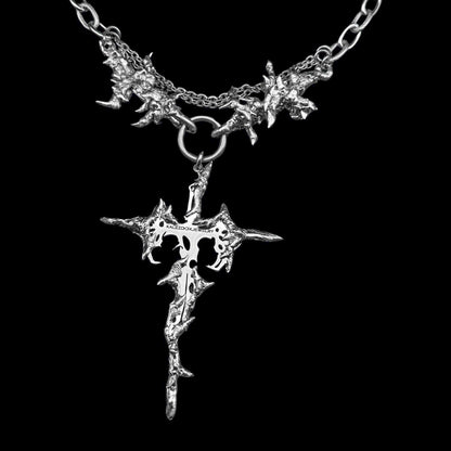 Soldered original cross necklace